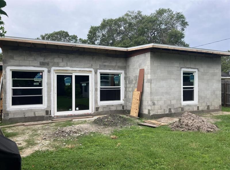 Impact window installation on a Pinellas County home